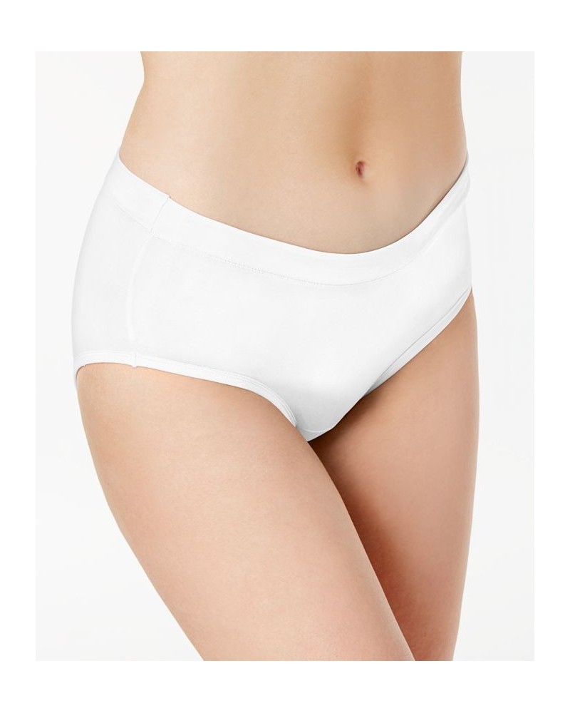 Cotton Stretch Hipster Underwear 1554 White $9.12 Panty