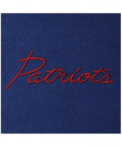 Women's Royal New England Patriots Half-Sleeve Mock Neck T-shirt Royal $21.62 Tops