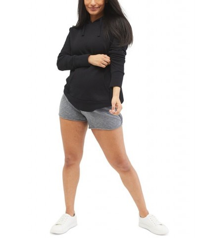 Under Belly French Terry Lounge Maternity Shorts Gray $18.72 Shorts