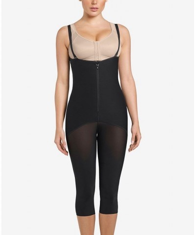 Women's Hook and Zip Mid-Calf Sculpting Body Shaper Black $37.20 Shapewear