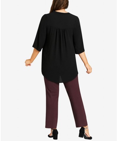 Plus Size Super Stretch Zip Tall Pants Burgundy $35.09 Pants