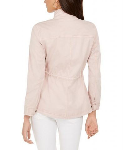 Women's Twill Jacket Pink $21.89 Jackets