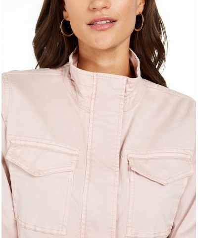 Women's Twill Jacket Pink $21.89 Jackets