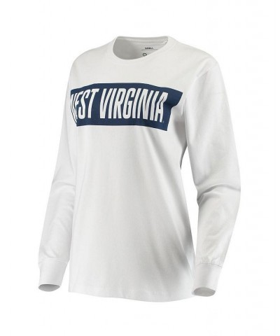 Women's White West Virginia Mountaineers Big Block Whiteout Long Sleeve T-shirt White $18.90 Tops