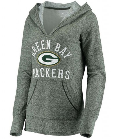 Women's Green Green Bay Packers Doubleface Slub Pullover Hoodie Green $35.70 Sweatshirts