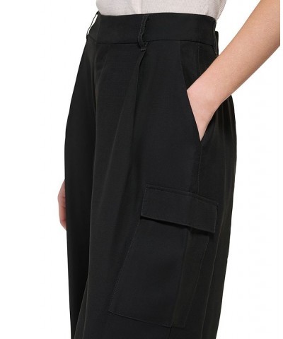 Women's High-Rise Wide-Leg Pants Black $49.98 Pants