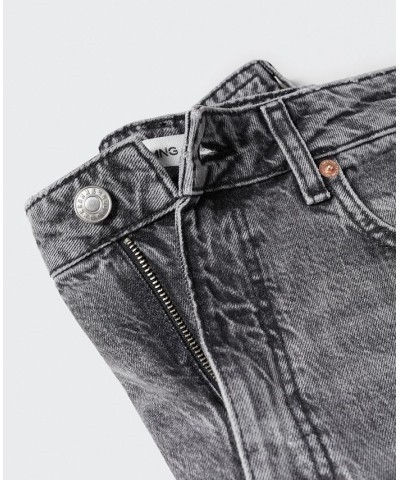 Women's Mom High-Waist Jeans Open Gray $35.00 Jeans