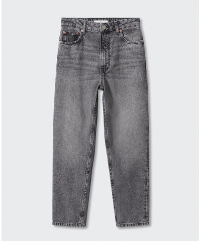 Women's Mom High-Waist Jeans Open Gray $35.00 Jeans