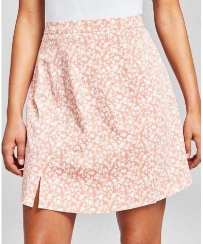 Women's Floral A-Line Skirt Pink $29.40 Skirts