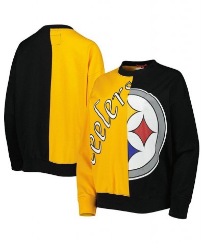 Women's Black Gold Pittsburgh Steelers Big Face Pullover Sweatshirt Black, Gold $45.00 Sweatshirts