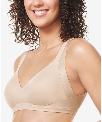 Warners No Side Effects Underarm and Back-Smoothing Comfort Wireless Lightly Lined T-Shirt Bra RA2231A Butterscotch $15.67 Bras