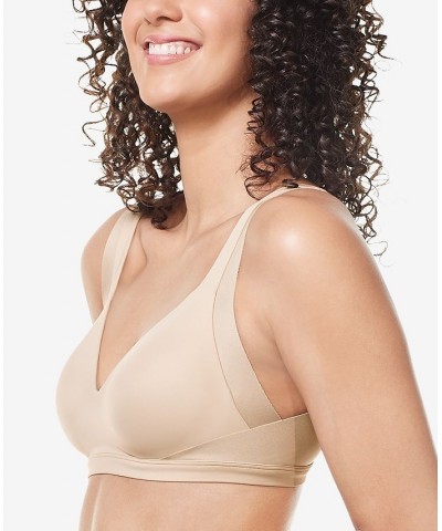 Warners No Side Effects Underarm and Back-Smoothing Comfort Wireless Lightly Lined T-Shirt Bra RA2231A Butterscotch $15.67 Bras