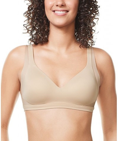 Warners No Side Effects Underarm and Back-Smoothing Comfort Wireless Lightly Lined T-Shirt Bra RA2231A Butterscotch $15.67 Bras