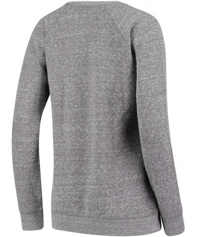 Women's Heathered Gray Colorado Buffaloes Edith Vintage-Like Knobi Pullover Sweatshirt Heathered Gray $41.24 Sweatshirts