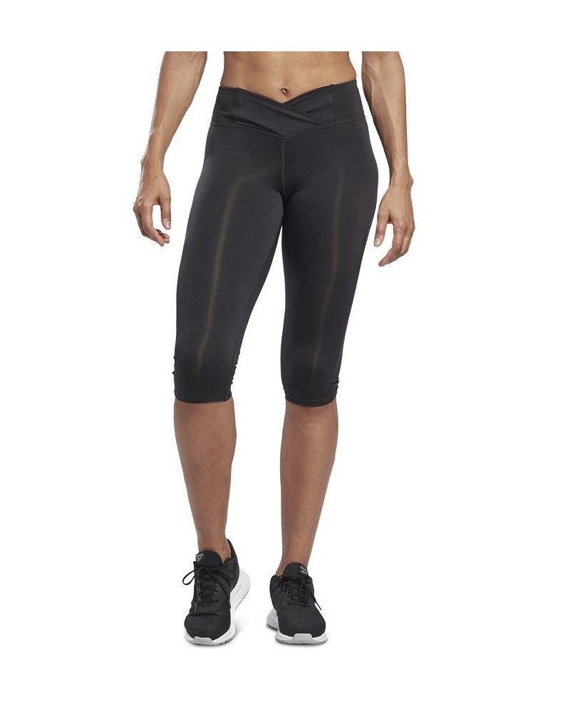 Women's Workout Ready Basic Capri Leggings Night Black $17.36 Shorts