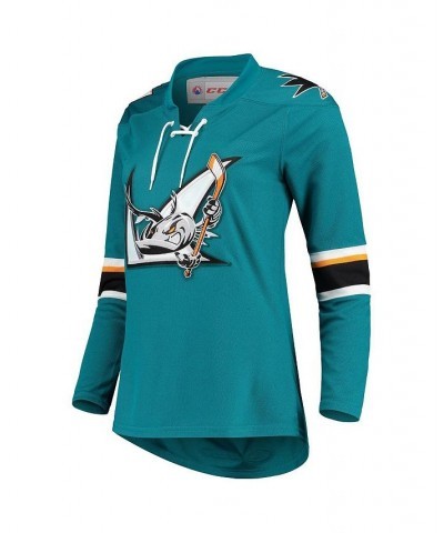 Women's Teal San Jose Barracuda Premier Home Jersey Teal $45.04 Jersey