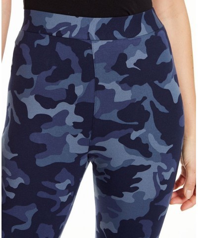 Petite Camo Daze Printed Leggings Camo Daze Blue $10.59 Pants