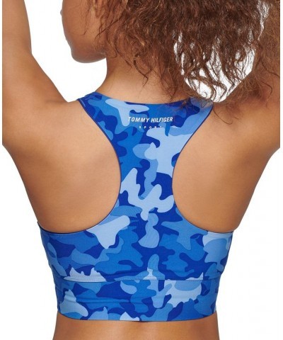 Women's Camo Racerback Sports Bra Lapis Multi $11.65 Bras