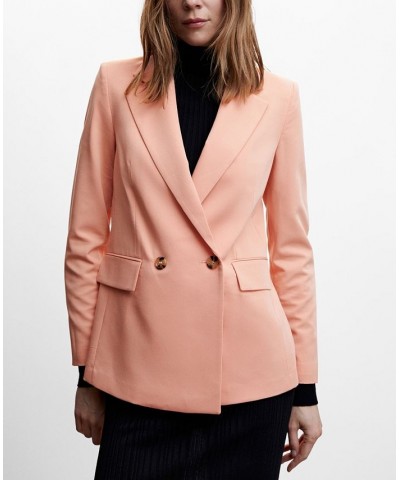 Women's Double-Breasted Blazer Pink $44.00 Jackets