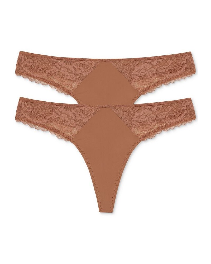 Women's Minx Thong 2-Pk Underwear Gleam $25.97 Panty