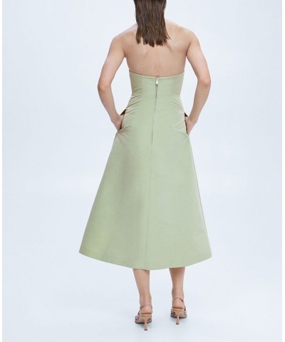 Women's Flared Corset Dress Pastel Green $63.00 Dresses