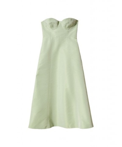 Women's Flared Corset Dress Pastel Green $63.00 Dresses