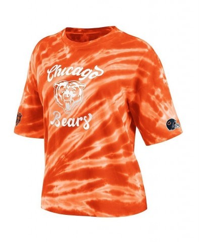 Women's Orange Chicago Bears Tie-Dye T-shirt Orange $22.00 Tops