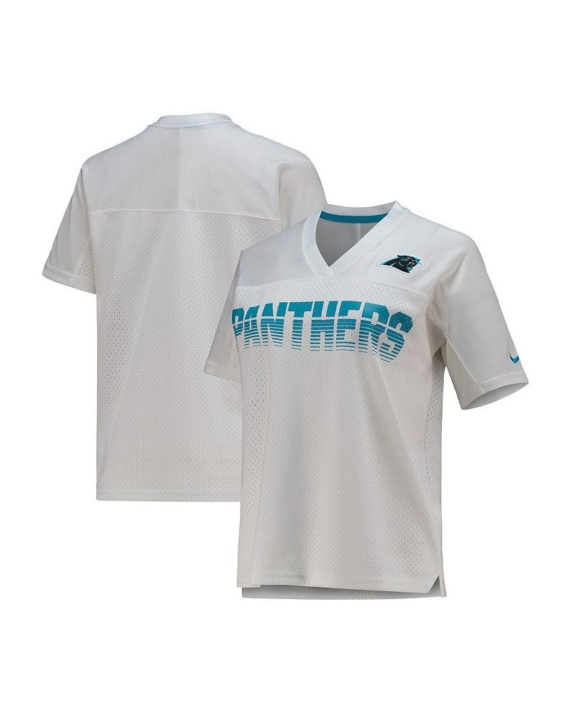 Women's White Carolina Panthers Fan Replica Jersey White $26.65 Jersey