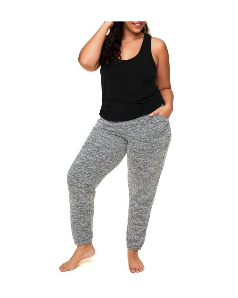 Lula Women's Plus-Size Tank & Sweatpant Loungewear Set Black $38.47 Outfits