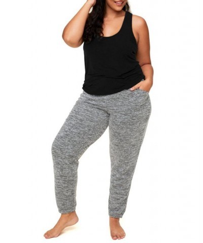 Lula Women's Plus-Size Tank & Sweatpant Loungewear Set Black $38.47 Outfits