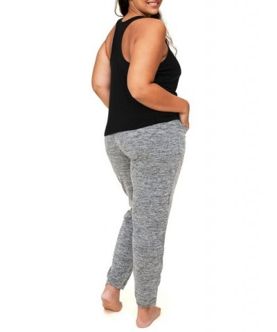 Lula Women's Plus-Size Tank & Sweatpant Loungewear Set Black $38.47 Outfits