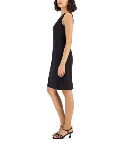 Women's Compression V-Neck Sheath Dress Anne Black $44.57 Dresses