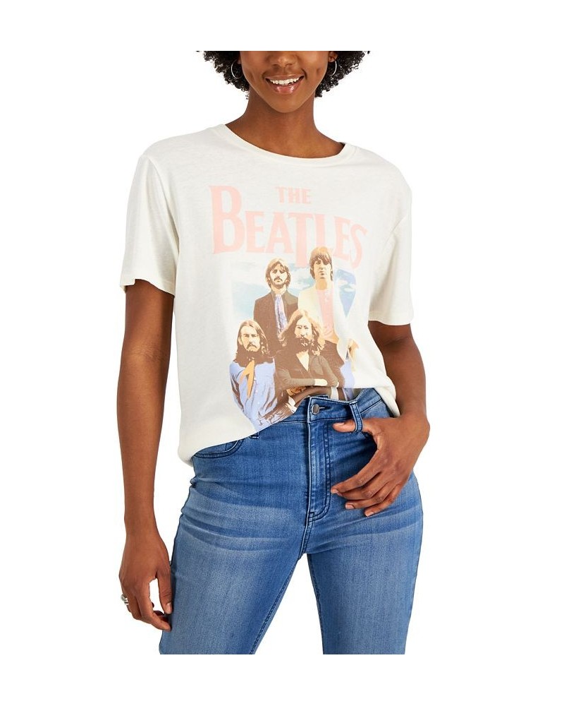 Juniors' Beatles Graphic T-Shirt White $10.59 Tops