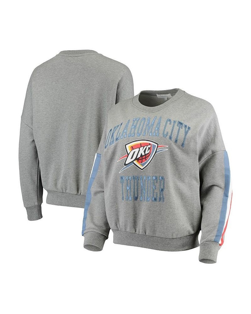 Women's Gray Oklahoma City Thunder Slouchy Rookie Pullover Sweatshirt Gray $28.29 Sweatshirts