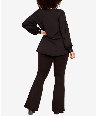 Trendy Plus Size Gigi Shirt Black $38.25 Tops