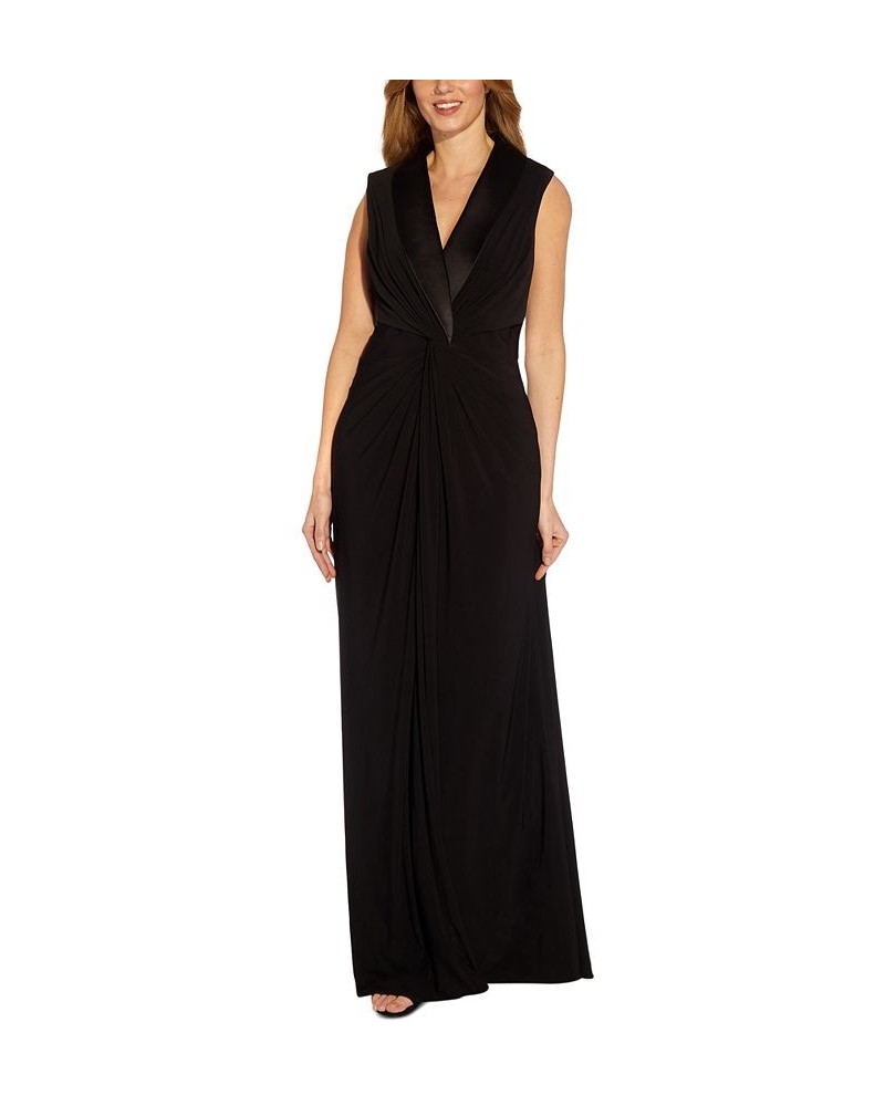 Women's Surplice Gown Black $69.93 Dresses