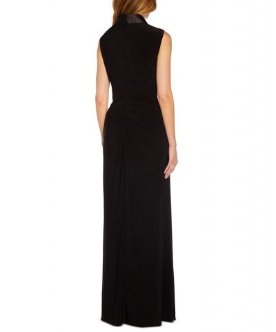 Women's Surplice Gown Black $69.93 Dresses